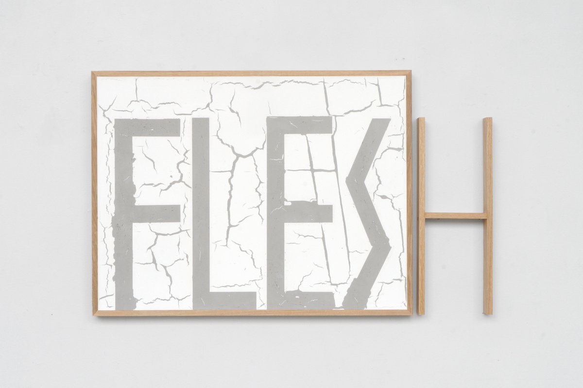 Abstract Painting By Johan Soderstrom, 41 X 25, #273 Word, Original Artwork