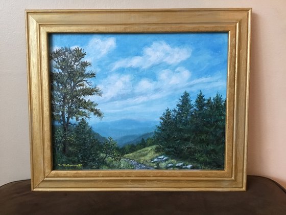 SMOKEY MOUNTAINS CALLING ME - 11X14 oil (SOLD)