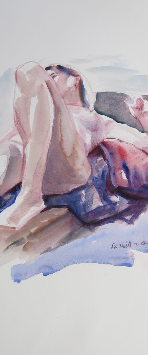 Reclining female nude by Rory O’Neill