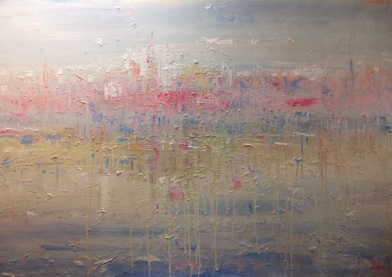 Venice sunset 2022 painting 150cm x 100cm