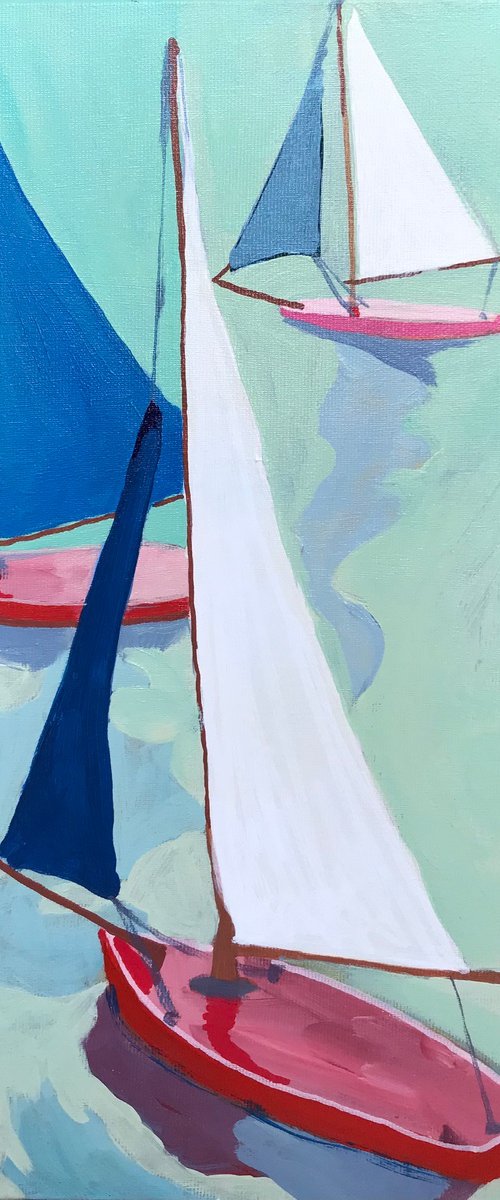 Sailing the Luxembourg Gardens 1 by Sophie HORS