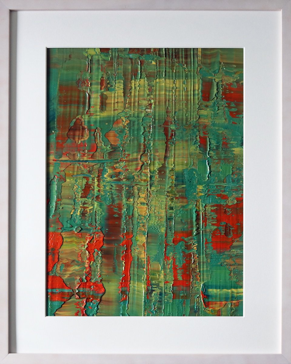 Abstract Oil Painting By Koen Lybaert, 16 X 20", Abstract N°2871, Original Artwork