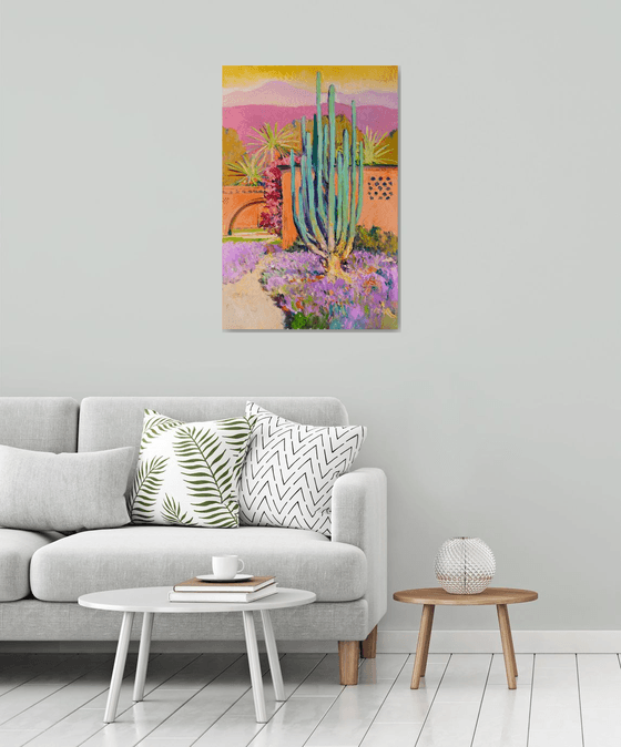 HIspanic House and Cactus