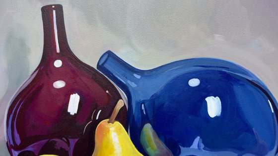 Mixed Fruit Coloured Glass