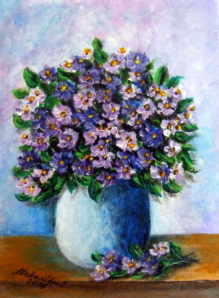 Violets 7..by Emilia Urbanikov by Emilia Urbanikova