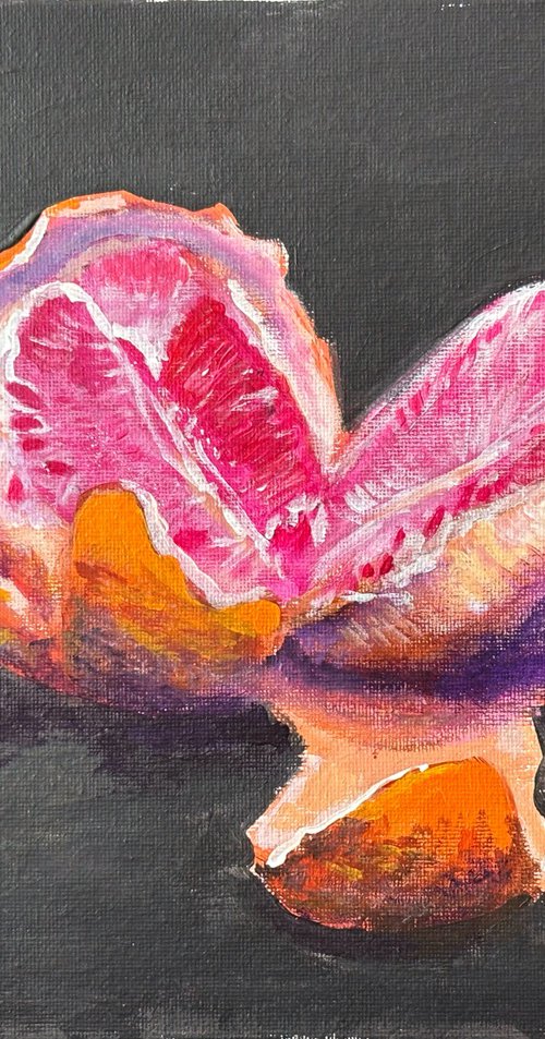 Fresh Grapefruit Still Life by Dmitry Fedorov