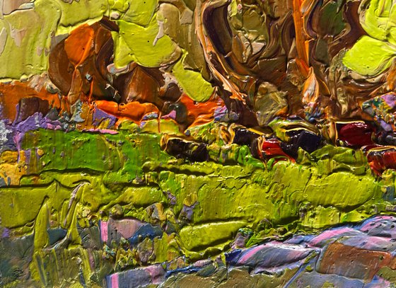 Lush meadows behind