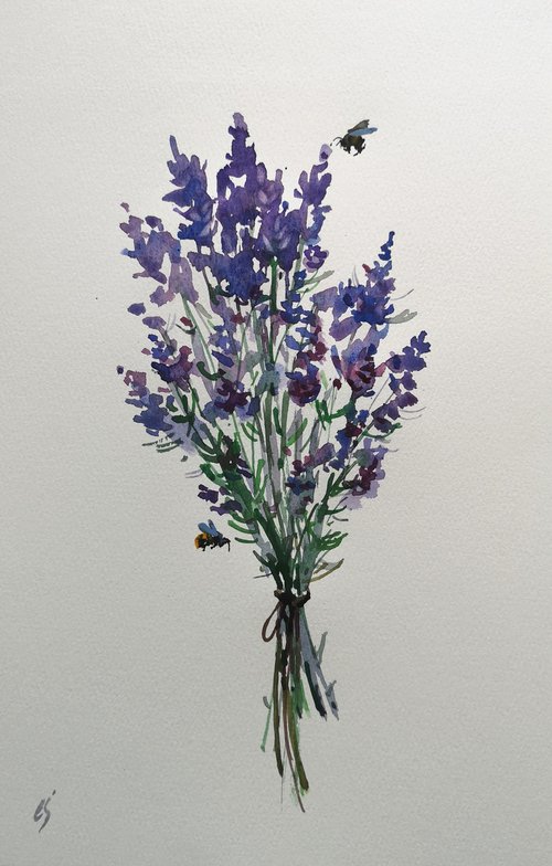 Summer Lavender. by Elena Sanina