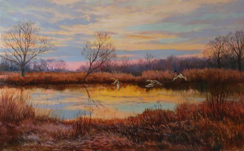 Duck lake by Eduard Panov