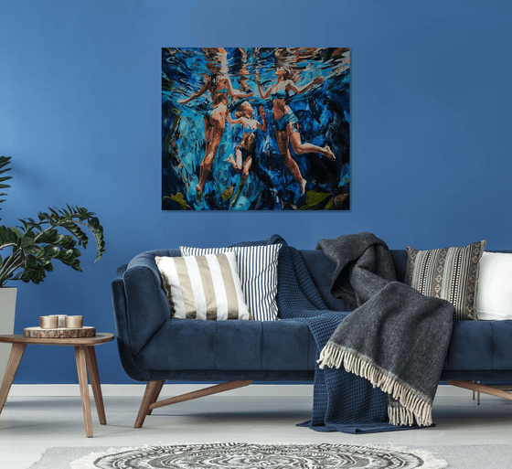 Under the water's shine