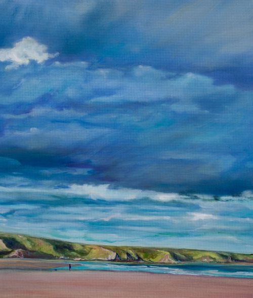 Scottish Sky Over The Sea by Liudmila Pisliakova