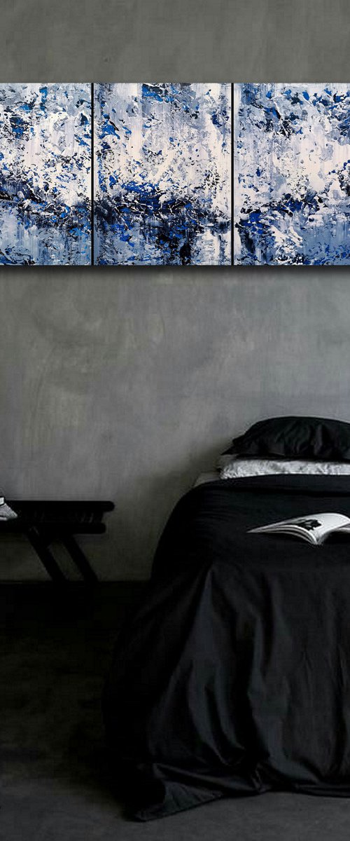 150x75cm. / abstract painting / Abstract 1160 by Alex Senchenko