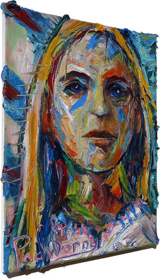 Original Oil Painting Girl