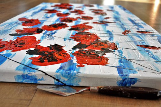 Red Poppies 1 90x50cm