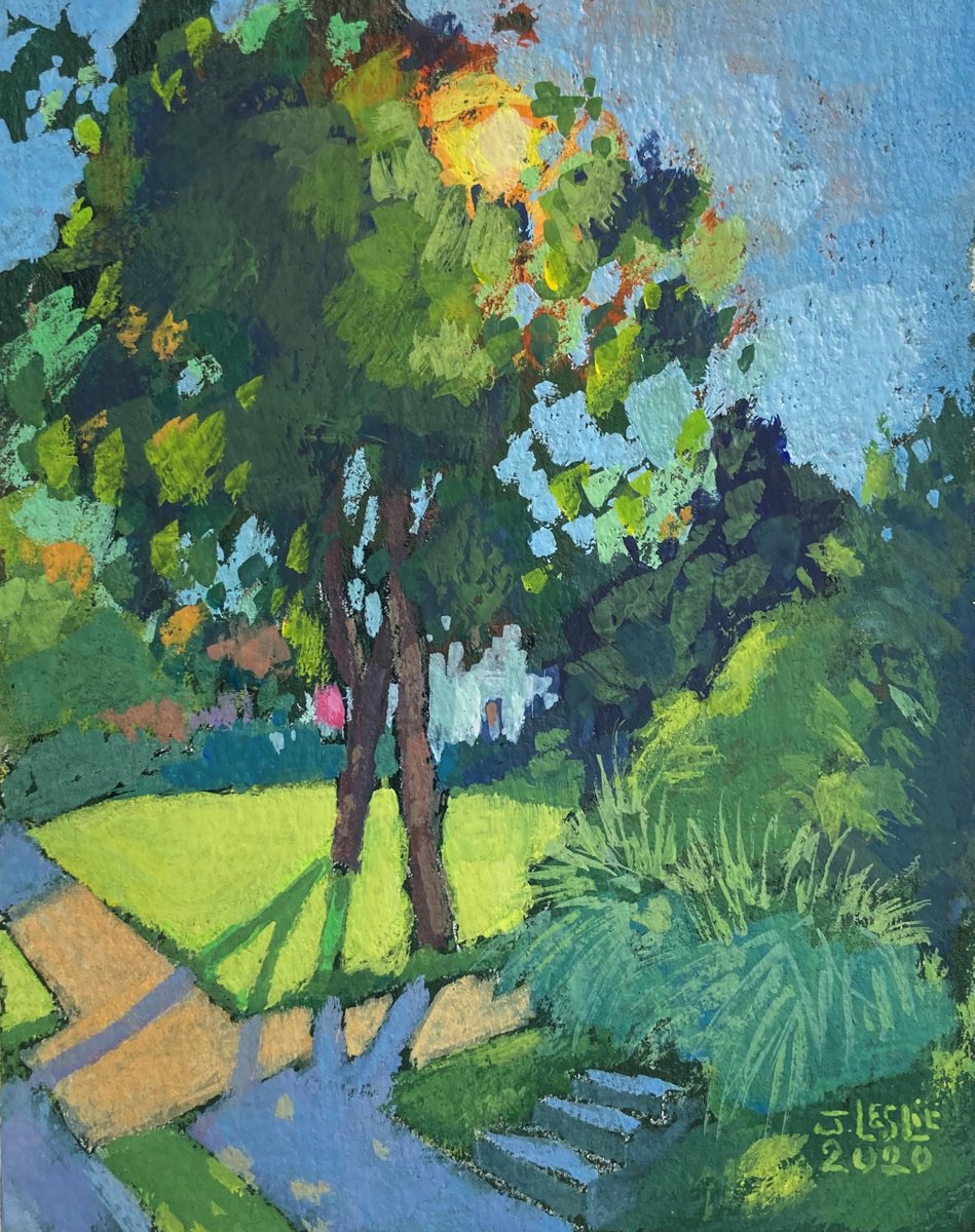 Impressionistic Painting , White Street West By Jimmy Leslie, 4 X 5, Artwork For Sale On Artfinder