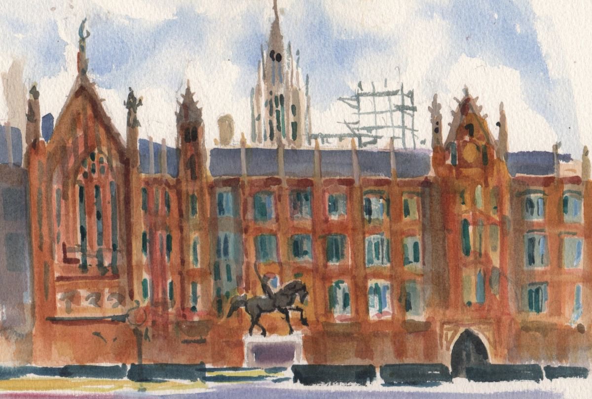 Old Palace Yard, Palace of Westminster, London by Catherine Evans