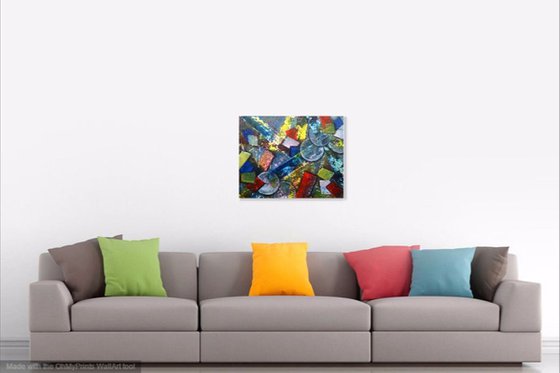 SPECIAL SALE! Its Complicated-Abstract geometric painting Modern art Reduced for a limited time