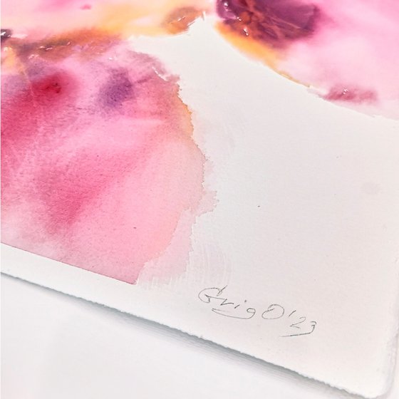 Bright abstract flowers