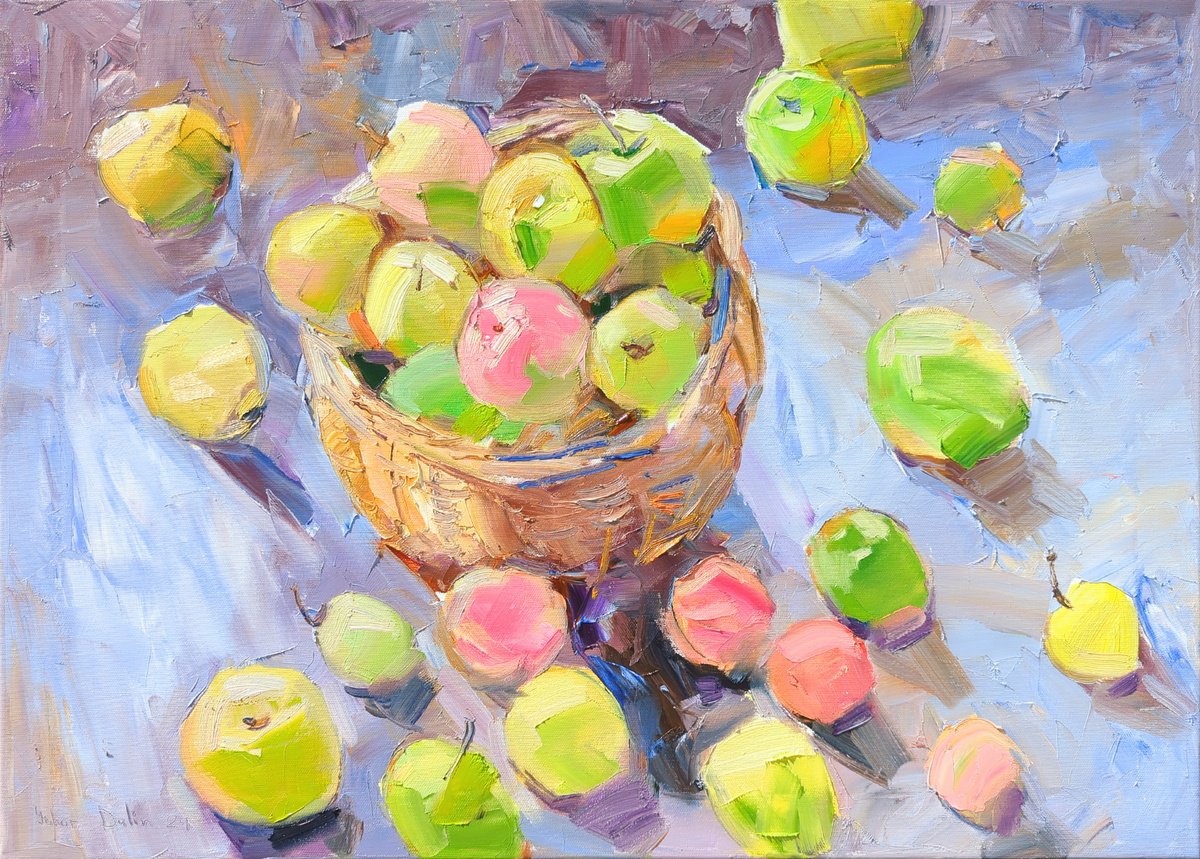 Impressionistic Landscape Oil Painting By Yehor Dulin, 28 X 20", Summer Dream, Original Artwork