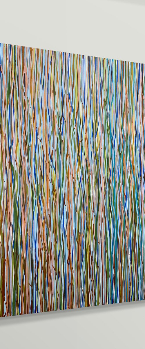 Currarong Trees- 137 x 92cm acrylic on canvas by George Hall