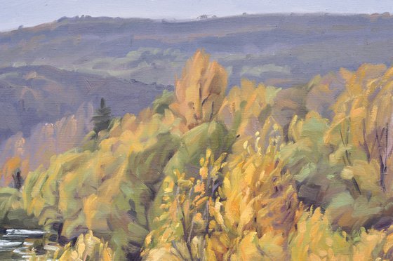 The Loire at Coubon, autumn light
