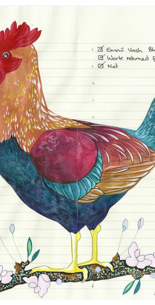 Birds of Europe: Rooster by Fran Giffard