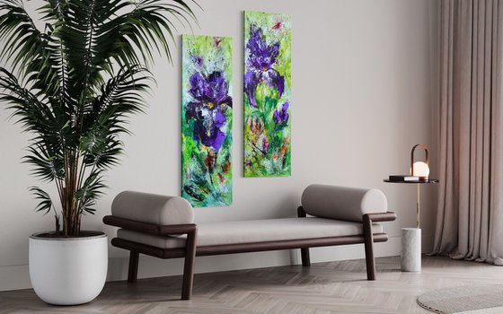 "Trio of Irises" from the "Colours of Summer" collection