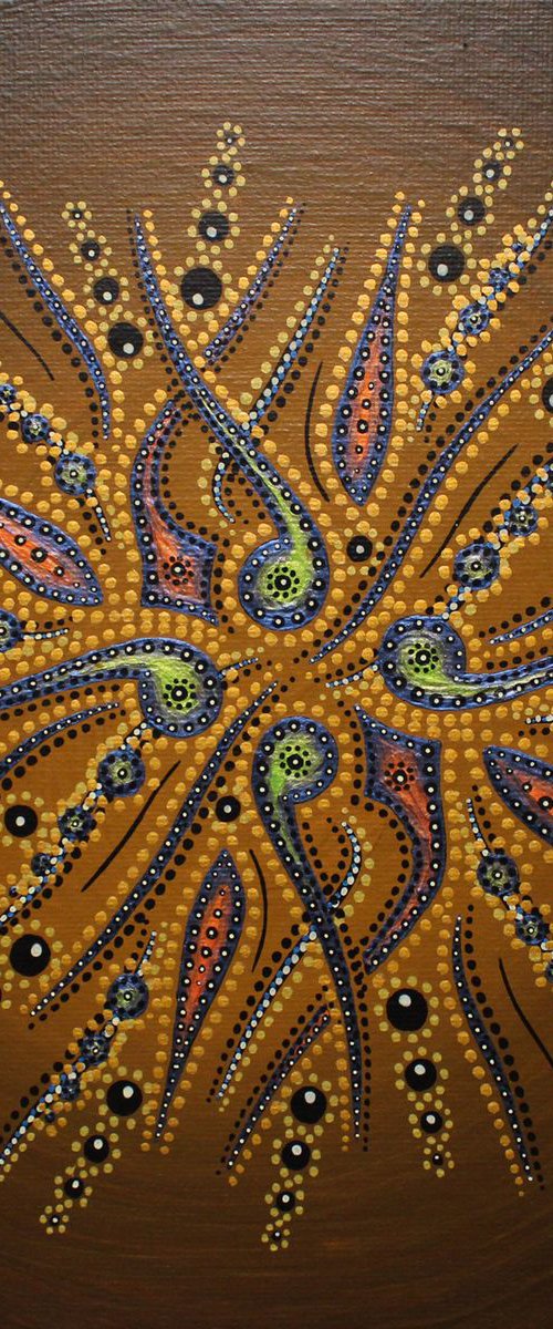 Movement of brown shapes by Jonathan Pradillon