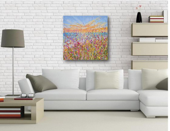 Seaside Bloom - Original Floral Painting