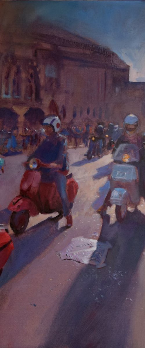 Lambrettas at Winchester by John Welsh