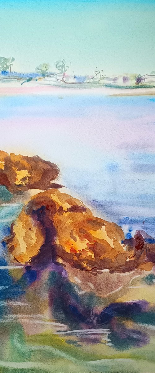 Rocky coast 2 by Marina Del Pozo