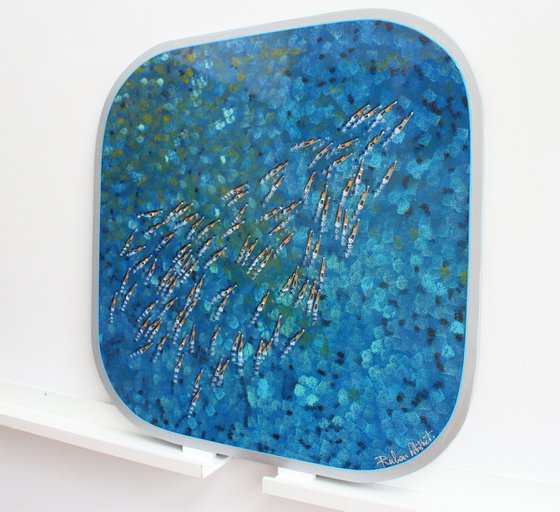 Swimmers 811 in Pigeon Island St Lucia´s epoxy resin sea