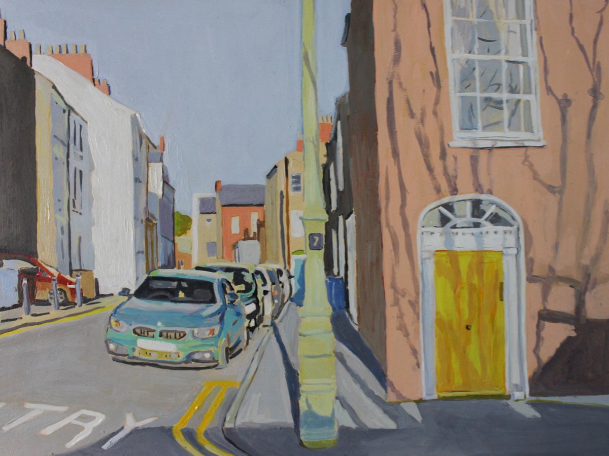 Impressionistic Landscape Acrylic Painting By Emma Cownie, 16 X 12, Princes Street, Original Artwork