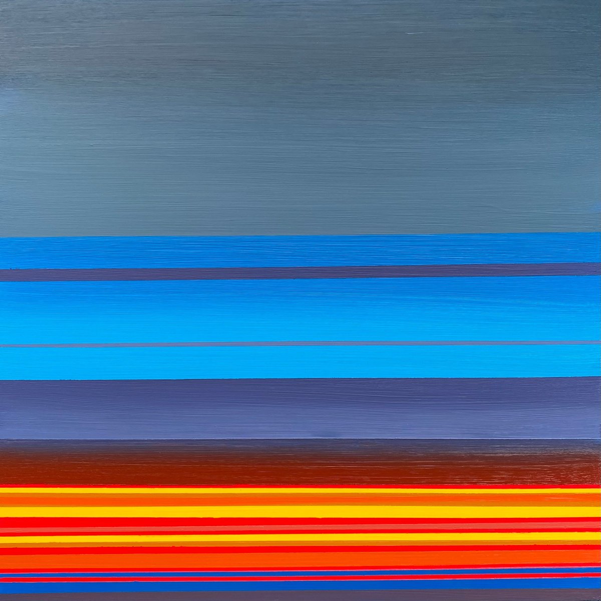 Dark Sunset By Shushanik Karapetyan, 12 X 12, Artwork For Sale On Artfinder