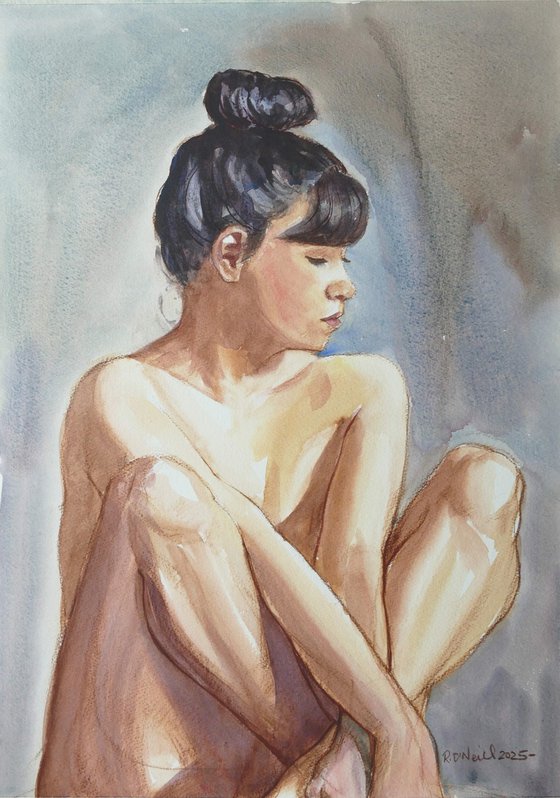 Seated female nude