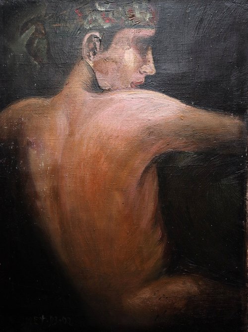Self-Portrait 1991. by Rakhmet Redzhepov