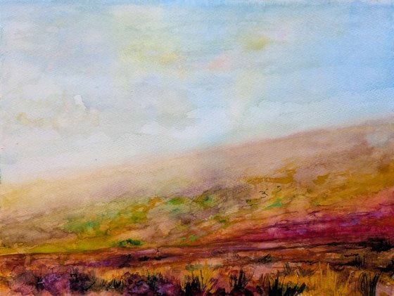 Scottish heather watercolour version
