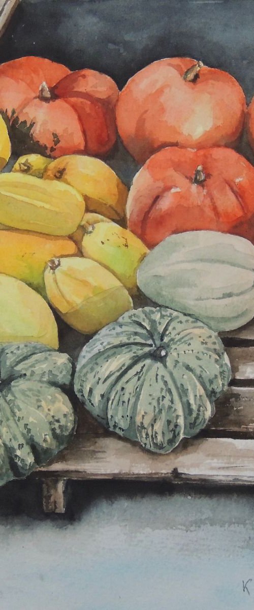Pumpkin market by Krystyna Szczepanowski