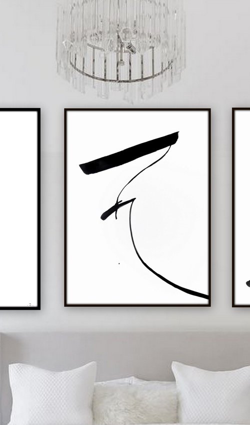 Abstract artwork. Set of 3. by Nadia Moniatis
