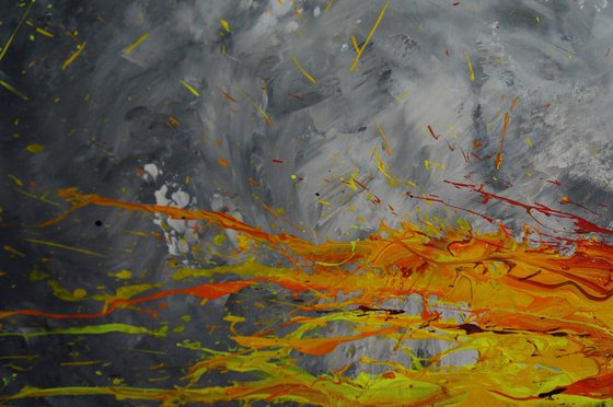 Twisting Fire VII (Spirits Of Skies 150193) - 150 x 100 cm - XXL (60 x 40 inches)