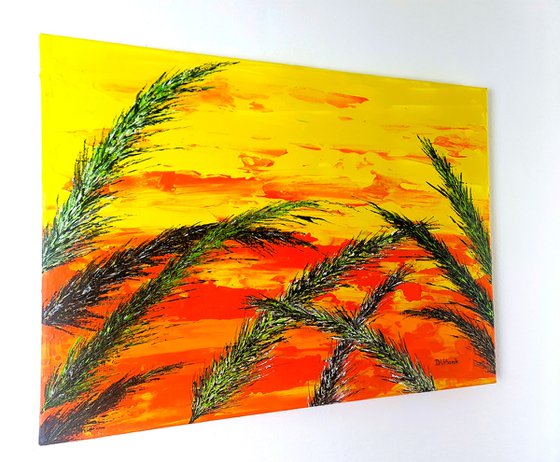 Grass In Yellow Color