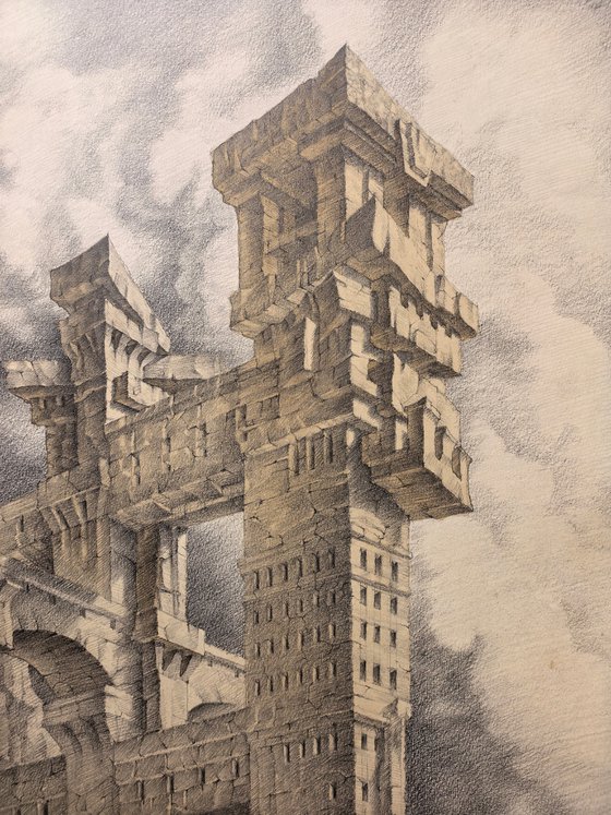 The Vertical Labyrinth. Architectural fantasy