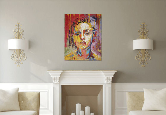 Madonna Acrylic on canvas 80x100