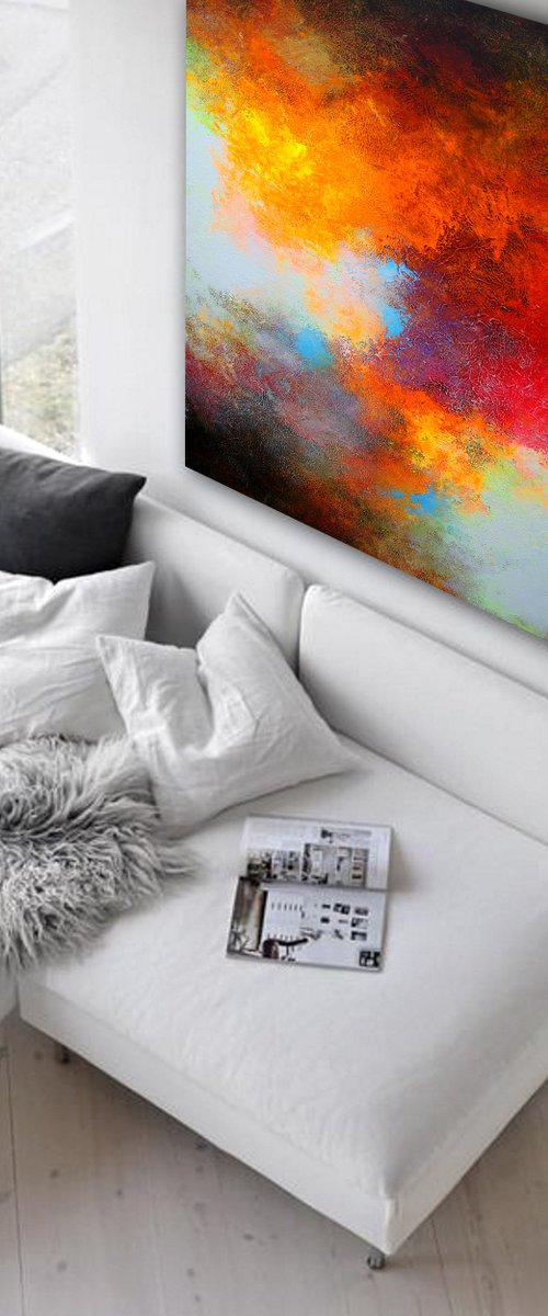 150x100cm. / extra large painting / Tenderness by Alex Senchenko