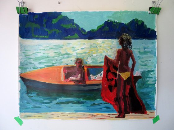 Boat coming to shore