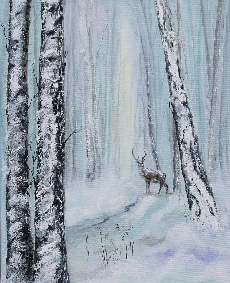 Standing In The Cold Light By Katerina Koroleva, 16 X 20, Artwork For Sale On Artfinder