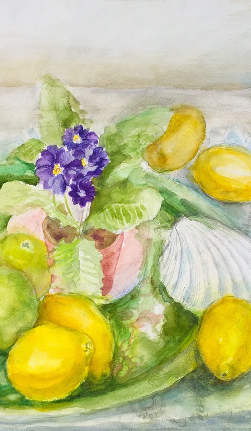 Lemons and Sea Shells by Patricia Clements