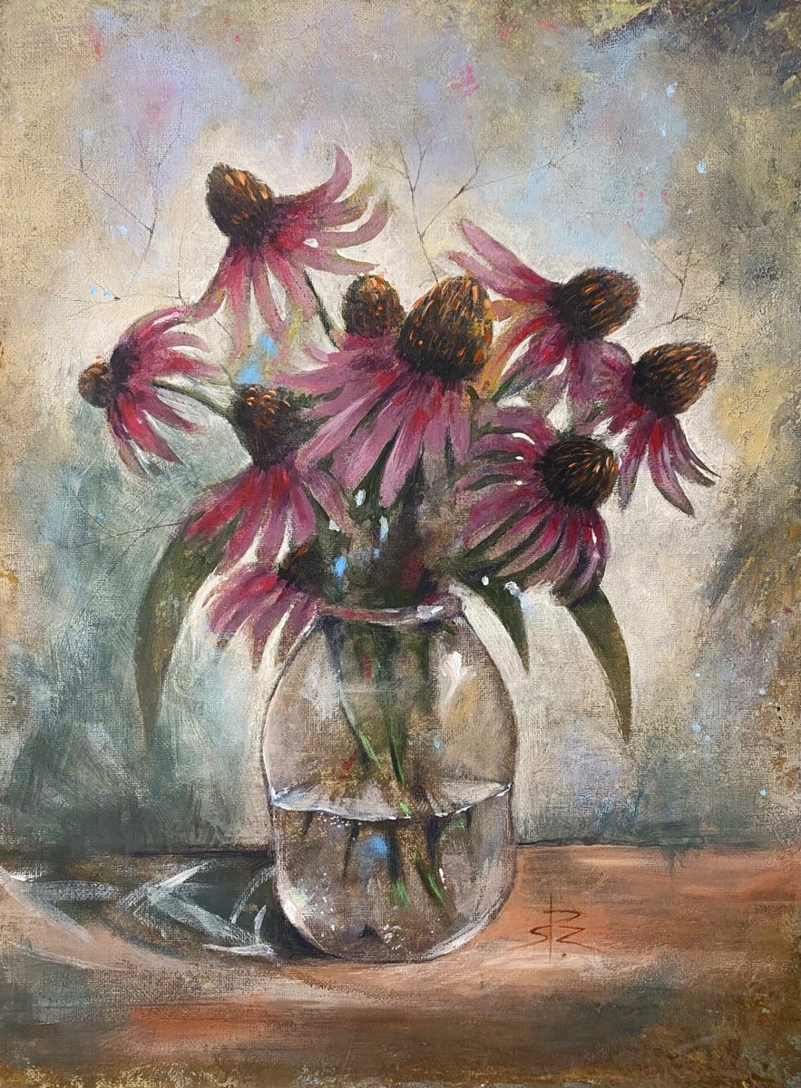 Dancing Echinacea by Lana Zerkalnaya