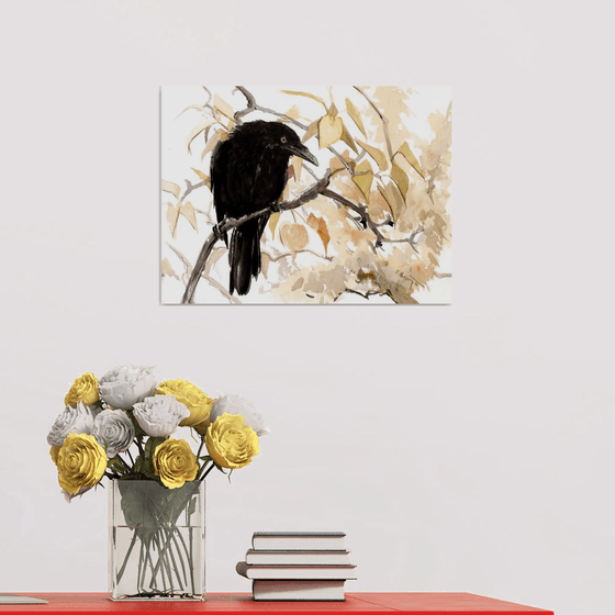 The Raven on the Autumn Tree