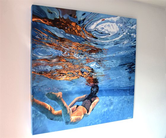 Ignite - Large Swimming Painting